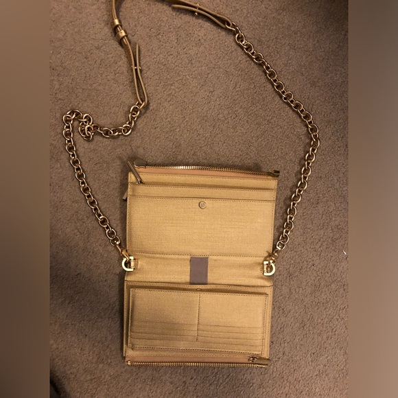 Dagne Dover gold purse with removable wallet - Picture 2 of 4